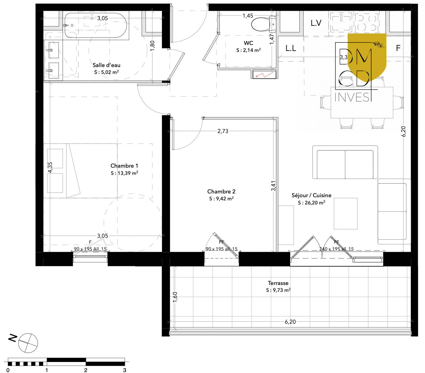 Vente Appartement 56m² 3 Pièces à Trets (13530) - Dmcd Invest